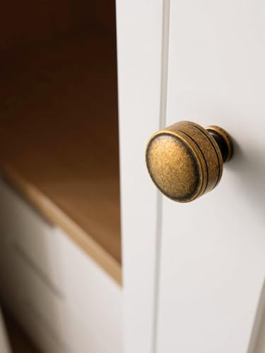Antique Brass Cabinet Knobs Cabinet Hardware Kitchen Cupboard Bathroom Dresser Knobs Classic Vintage Drawer Handles (10, Antique Brass, Knob A) - size: Knob A