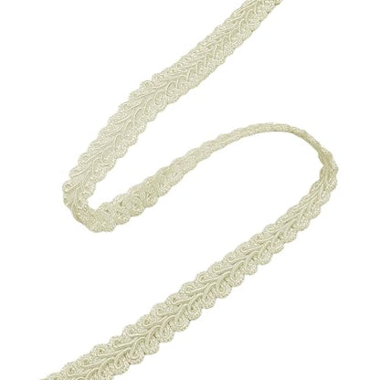 Gimp Braid Trim, Beige, 1/2 Inch, 14 Yards - color: Beige