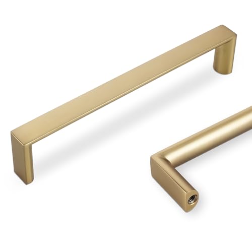 Champagne Bronze Kitchen Cabinet Pulls 5 Inch 10 Pack - color: Champagne Bronze, size: 5'' Hole Center(128mm)
