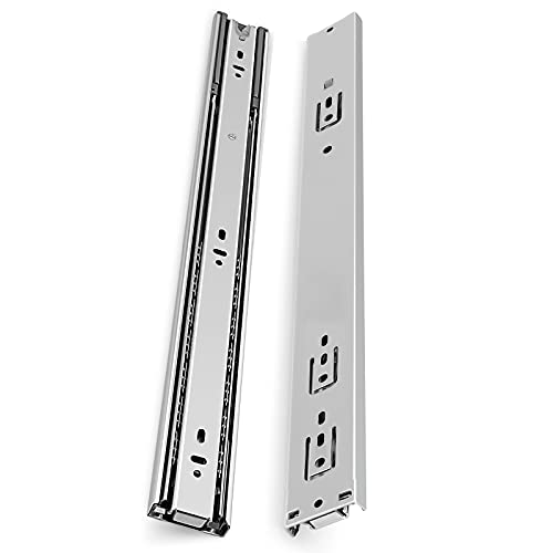 22-Inch Heavy Duty Full Extension Drawer Slides, Ball Bearing Soft Closing Drawer Rails Runners 6Pair (12 Pieces)