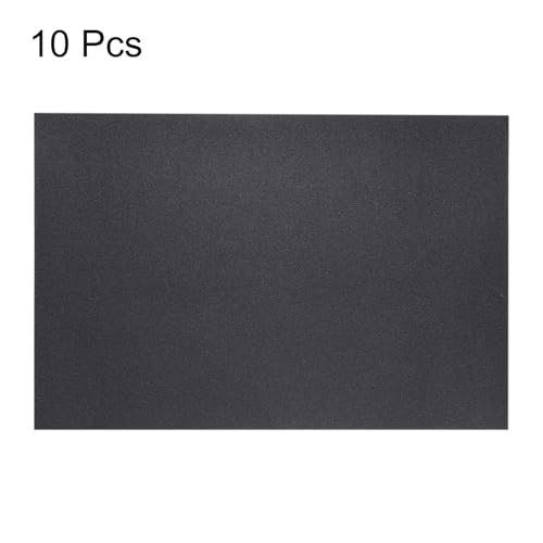 HARFINGTON 10pcs Sandpaper 150 Grit 18 x 12 Inch Waterproof Backing Silicon Carbide Abrasive Wet Dry Sanding Sheets for Wood Finishing, Metal Sanding, Automotive Polishing - size: 150 Grit