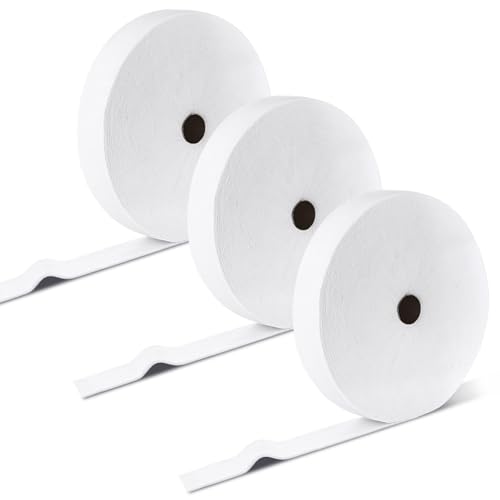 3 Rolls Jelly Roll Batting Strips for Rugs 2 1/4 inch Total 150 Yards - color: White-3roll
