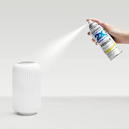 Rust-Oleum 334019-6PK Painter's Touch 2X Ultra Cover Spray Primer, 12 oz, Flat White, 6 Pack - color: White, size: 1 Count (Pack of 6)