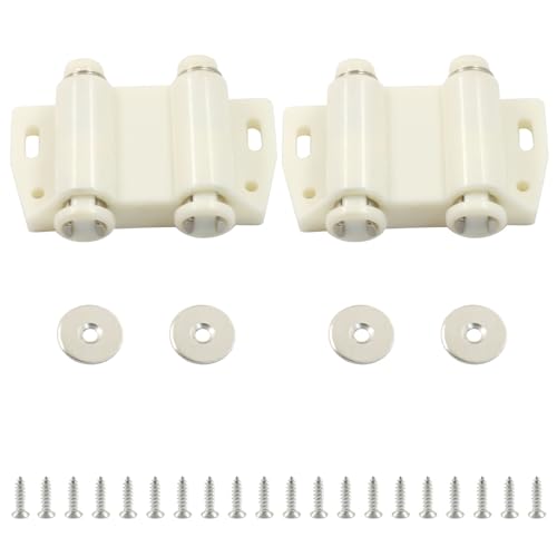 Hordion 4 Pack Magnetic Touch Latch, Push Release Opener - size: Double Door Touch