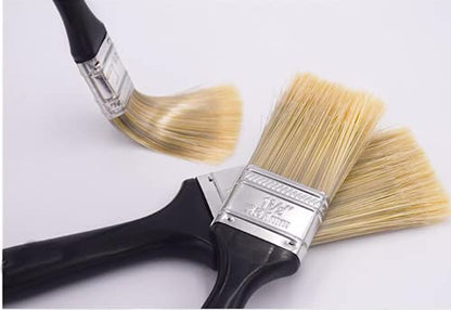 2 Inch Flat Paint Brush Set,10 Pack Chip Brushes for Stain,Trim & DIY - color: Black 10 Pack