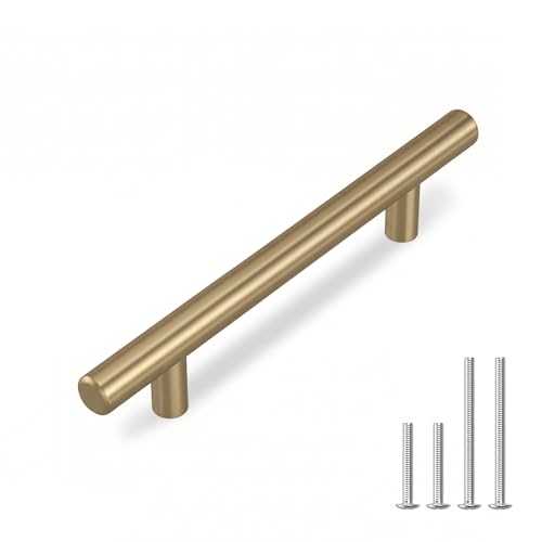 homdiy 20 3.5in Cabinet Handles Champagne Bronze Kitchen Cabinet Pulls Drawer Pulls for Dresser Drawers - color: Champagne Bronze, size: 3-1/2in hole centers