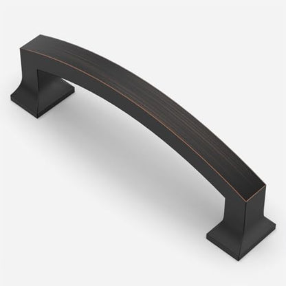Asidrama 10 Pack 3.75 Inch(96mm) Oil Rubbed Bronze Kitchen Cabinet Handles, Cabinet Pulls Kitchen Cabinet Hardware for Cupboard Drawer Pulls - color: Oil Rubbed Bronze, size: 3.75" Hole Center, style: 10 Pack