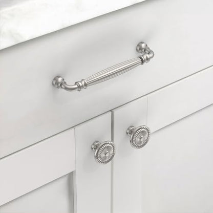 10 Pack Brushed Satin Nickel Cabinet Knobs, Nickel Kitchen Knobs - color: Brushed Satin Nickel, size: knob