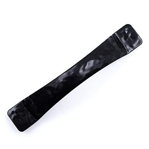 Jetland Arched Hammered Cabinet Pulls - 6-Pack, Flat Black, 3" Hole Centers, Rustic Solid Cast Handle Pulls for Dresser Nightstand Furniture, HT0611076 - color: Flat Black, size: 3 Inch Hole Centers