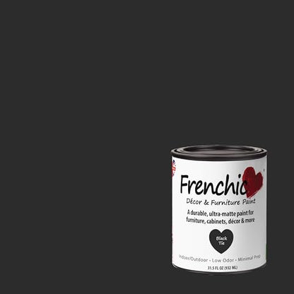 Frenchic Ultra Matte No-Prep Chalk Furniture Paint, Black Tie - color: Black Tie