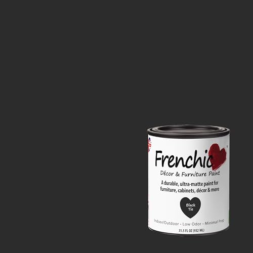 Frenchic Ultra Matte No-Prep Chalk Furniture Paint, Black Tie - color: Black Tie