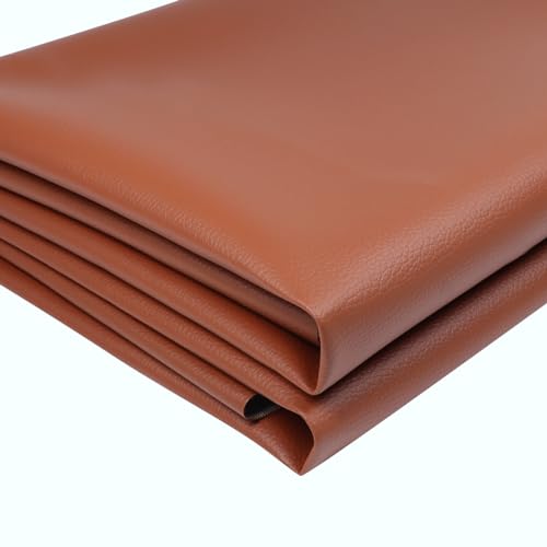 Marine Vinyl Fabric,Upholstery Vinyl,Faux Leather for Boat,Furniture,Car (Brown, 54inch x 216inch) - color: Brown, size: 54inch x 216inch
