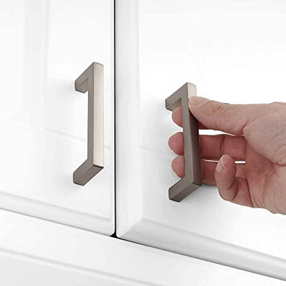 KOOFIZO 10 Pack 3 in Brushed Nickel Cabinet Pulls, Drawer Handles 1816 - color: Brushed Nickel, size: 3" CC - 10Pcs