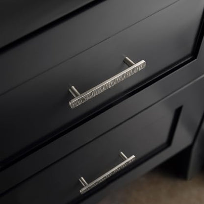 Goo-Ki 3-3/4 Inch （96mm） Hole Centers Luxurious & Sturdy Zinc Alloy Cabinet Handls,Satin Nickel Cabinet Pulls for Kitchen,Drawer,Cupboard & Wardrobe,6 Pack - color: Satin Nickel, size: 3.8 inch (96 mm) Hole Centers, style: Pulls With No Backplate