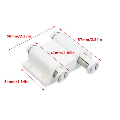 Antrader Glass Door Pivot Hinge with Magnetic Catch and Clamp