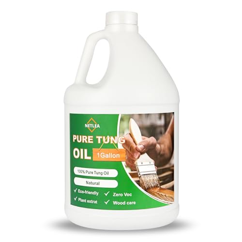 100% Pure Tung Oil 1Gallon – Natural Finish for Furniture & Floors - size: 1Gallon