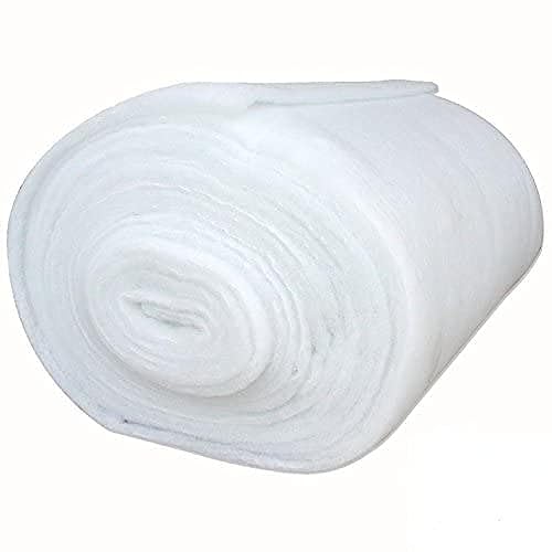 Mybecca 48 Inch Wide (10 Yards) Quilt Batting Multipurpose Dacron Fiber Polyester Wadding Fabric Loft Upholstery Grade Padding 48 x 360(48 x 30') (4'x 30') - size: 48 inches x 10 yards