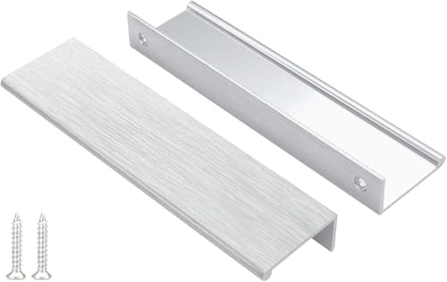 Peaha 25 Pack Kitchen Cabinet Handles 5-1/16" Brushed Nickel Cabinet Pulls - color: Brushed Nickel, size: Hole Centers:5-1/16in(128mm)