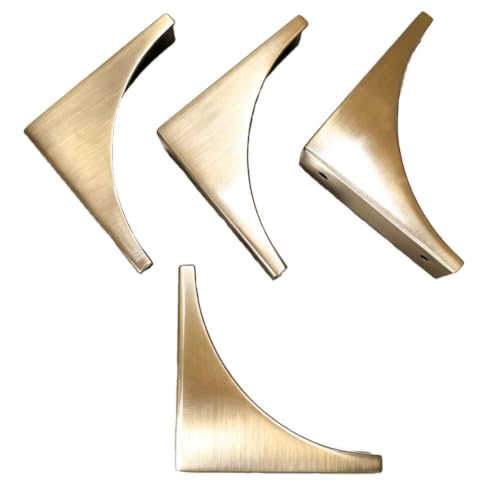 Corner Protectors for Furniture, Vintage Decorative Metal Corner Guards for Box Door Table Furniture Edge Cover Safety Guard Pack of 4 (Bronze) - color: Bronze