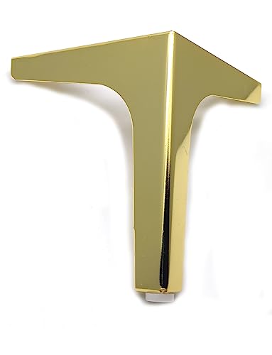 Modern Gold Metal Furniture Legs, 7 Inch Table Legs for Couch Bed Cabinet Cupboard,Modern Furniture Feet,Set of 4(7" Height,Gold) - color: Gold, size: 6.7"/17cm