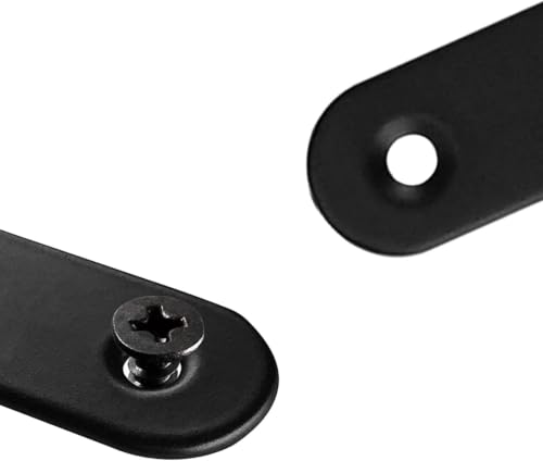 Flat Straight Brace,20Pcs Metal Brackets with 40Pcs Screws - size: 20Pcs-Straight 16mm*56mm/0.63” *2.2”