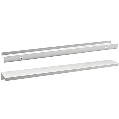 11.8 Inch Finger Pull 6Pcs, 8.82 Inch Hole Centers, Aluminum Alloy, Silver - color: Silver, size: 300mm/11.8", style: Straight Edge