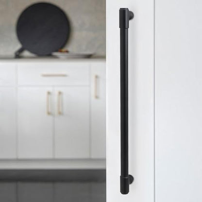 10 Pack 10 Inch(254mm) Kitchen Cabinet Handles Matte Black Cabinet Pulls Drawer Pulls Solid Cabinet Hardware - color: Matte Black, size: 10'' Hole Center(254mm)