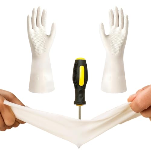 Dish gloves，Cleaning Gloves，Durable Non-Slip，Long Service Life，For kitchen Cleaning Pet Care Bathrooms Etc - size: Large