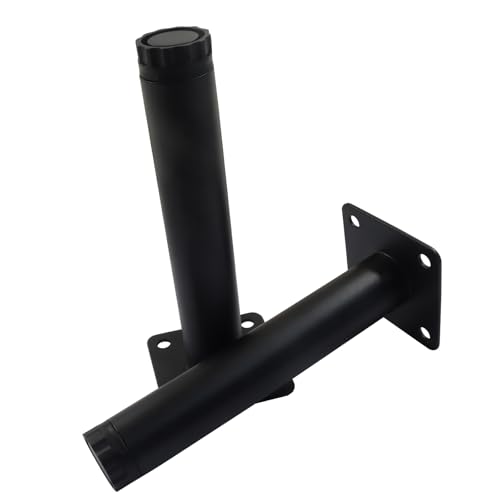 4 Pcs 6"/15cm Adjustable Furniture Legs, Metal Cabinet Legs Black - size: 6"/15cm