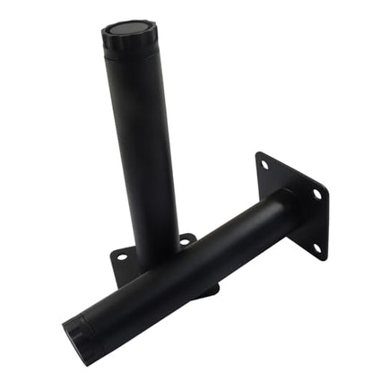 4 Pcs 6"/15cm Adjustable Furniture Legs, Metal Cabinet Legs Black - size: 6"/15cm