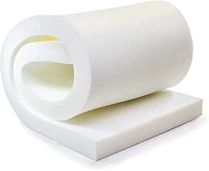 AK Trading CO. Professional 3" Thick, 18" Wide X 72" Long Regular Density Upholstery Foam, White - size: 3" H x 18" W x 72" L