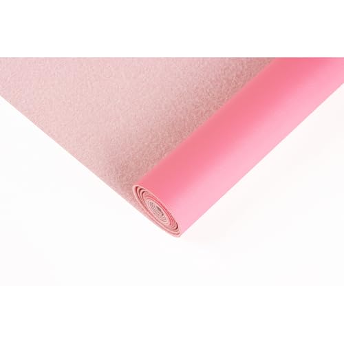 Faux Leather Sheets for Craft One Roll Smooth Surface Leather Fabric Sheets 12" x 53” (30cm x 135cm) Inch Earrings Bows Wallets DIY Projects (Pink) - color: Pink