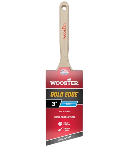 Wooster 5231-3 Gold Edge Wall & Trim Angle Sash Paintbrush 3" - size: 3 Inch