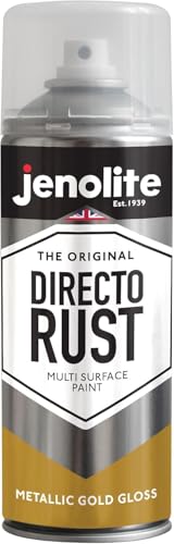 JENOLITE Directorust Metallic Finish Aerosol, Gold 1x13.5oz - color: Gold