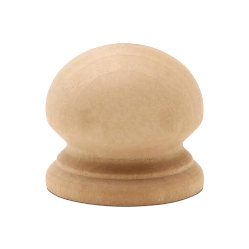 Woodpeckers Wood Knobs 1-1/2 inch, Pack of 25 Unfinished Round Wooden Knobs for Cabinet Handles, Dresser Drawer, Furniture, and Crafts