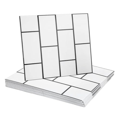 HARFINGTON Peel and Stick Marble Tiles 12"x12" PVC Waterproof Wall Panel