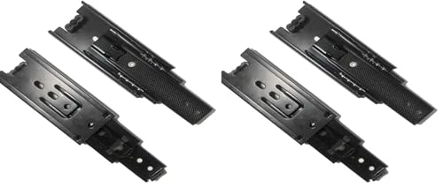 Furniture 4-inch Length Full Extension Drawer Slides Telescopic Ball Bearing Slide Rail 2pcs (Pack of 2) - size: 4 Inch (Pack of 2)