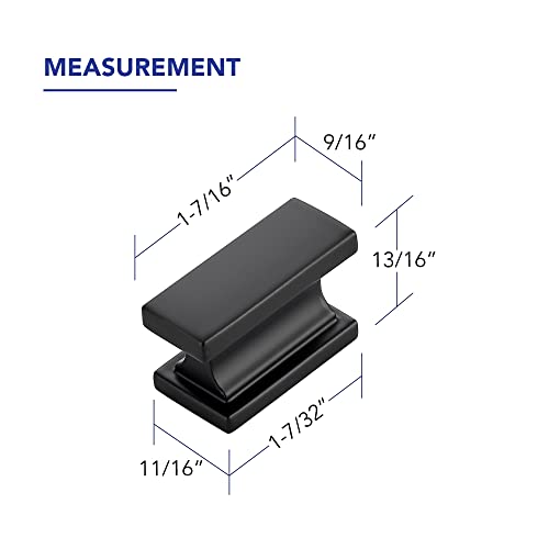 Matte Black Cabinet Pulls, Single Hole, 10 Pack, Heavy Duty - color: Matte Black, size: Single Hole