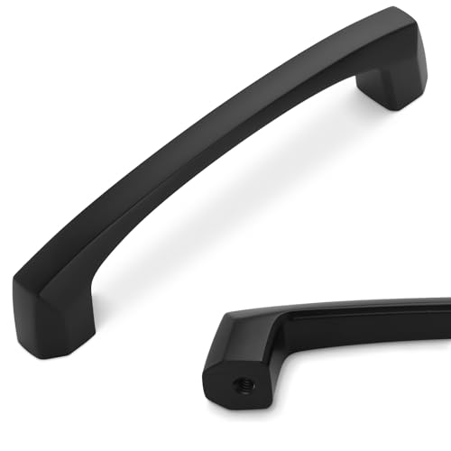 10 Pack 3 Inch Matte Black Kitchen Cabinet Handles - color: Matte Black, size: 3" Hole Center（76mm）