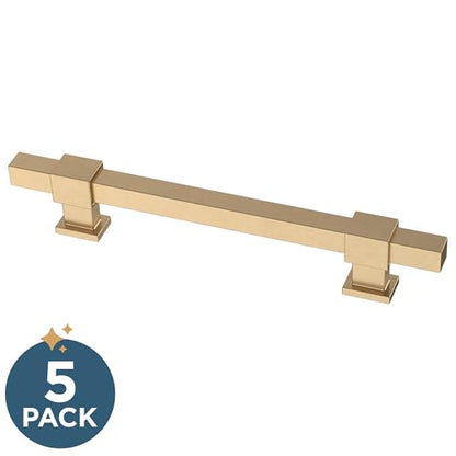 Franklin Brass 5 Pack Champagne Bronze Gold Cabinet Handles Adjustable Drawer Pulls for Kitchen Cabinet Knobs Dressers and Cupboards 1-3/8 to 6-5/16 inch (35–160mm) Hole Center | Adjusta-Pull™ - color: Champagne Bronze, size: 1-3/8" to 6-5/16"