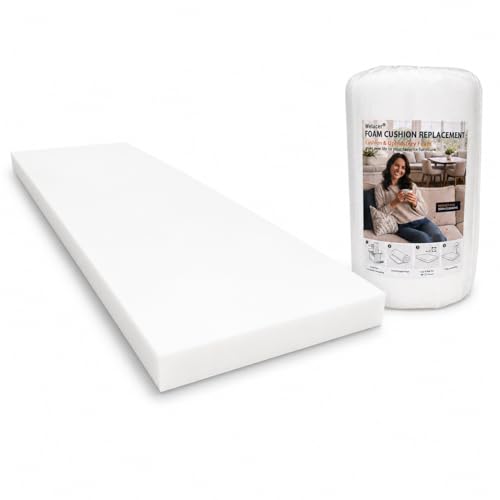 Upholstery Foam Pad, 1x24x72in Firm Cushion Replacement - size: 72x24x1in