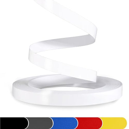 PVC Edge Banding, 1" x 25ft Glossy White Non Glued Veneer Edging for Table Cabinet Furniture Trim - color: White Gloss, size: 1 Inch
