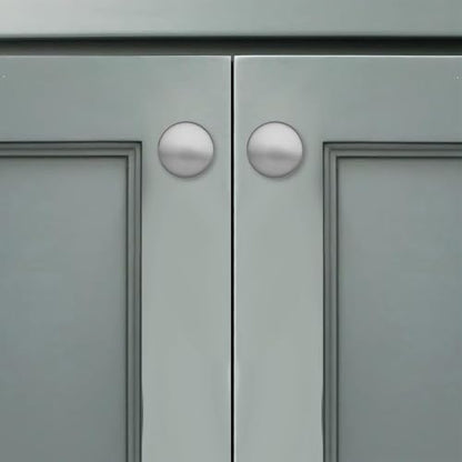 1-1/4 Inch(32mm) Diameter 10 Pack Brushed Nickel Cabinet Knobs Solid Heavy Duty Cabinet Hardware for Drawers Dressers Bathrooms - color: Brushed Satin Nickel, size: 1-1/4 Inch(32mm)Diameter