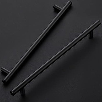Ravinte Matte Black Cabinet Handles 11-3/10"Length,8-13/16" Hole,10 Pack - size: 11-3/10 Inch（8-13/16 Inch Hole Center）