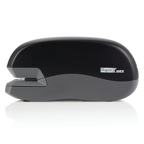 Rapid 20EX Personal Electric Stapler, 20 Sheet Capacity, Black (73126)