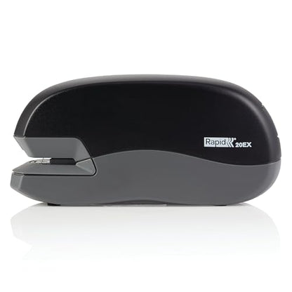 Rapid 20EX Personal Electric Stapler, 20 Sheet Capacity, Black (73126)