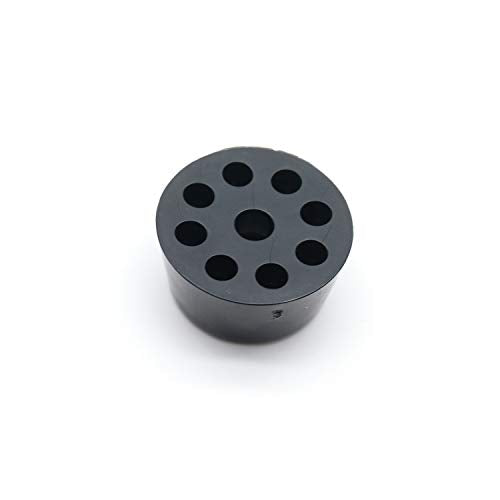 20pcs Floor Protector Plastic Furniture Feet Screw in 0.35" Height, Black