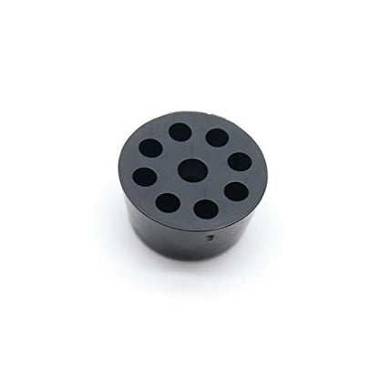 20pcs Floor Protector Plastic Furniture Feet Screw in 0.35" Height, Black