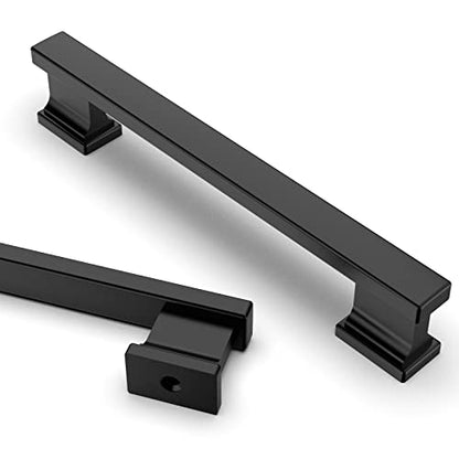Asidrama 6 Pack 5 inch Matte Black Kitchen Cabinet Handles - color: Matte Black, size: 5" Hole Center, style: 6 Pack