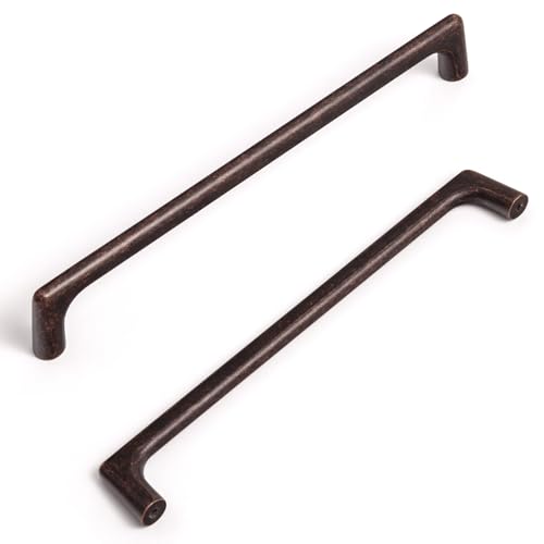Goo-Ki Antique Oil Rubbed Bronze Cabinet Pulls with 7.6''(192mm),Retro Style Solid Zinc Cabinet Handles for Drawer,Cupboard, Wardrobe,24 Pack - color: Antique Oil Rubbered Bronze, size: 7.6'' Hole Centers